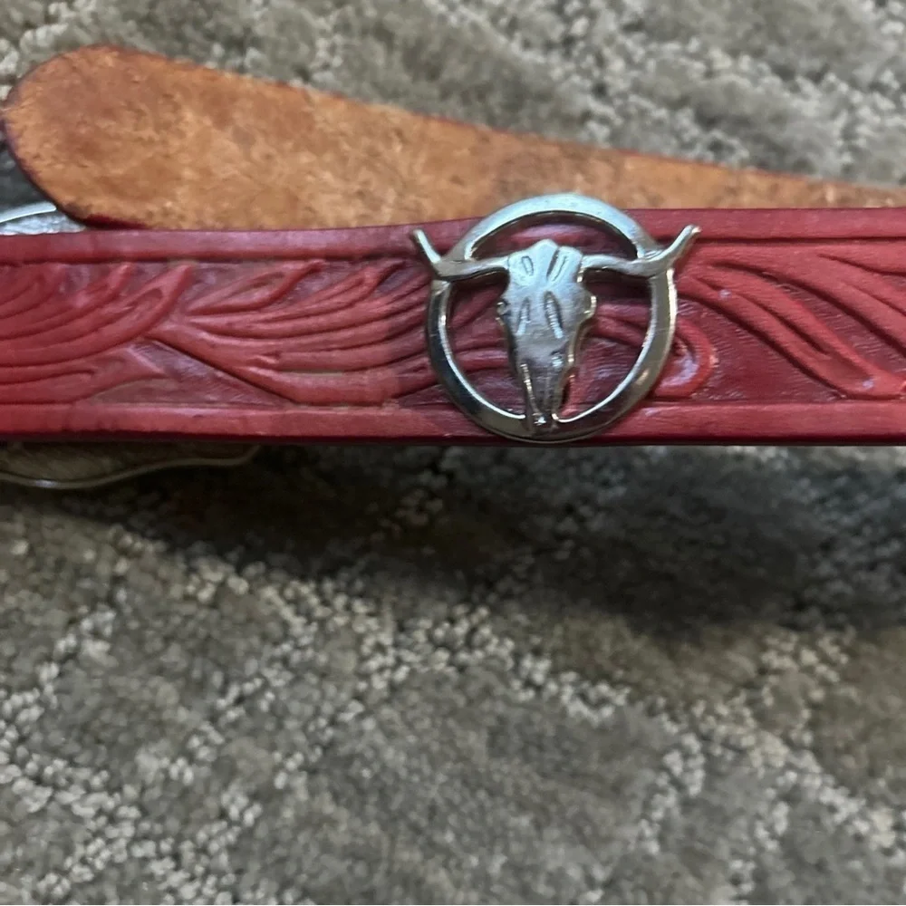 Justin Top Grain Cowhide Kids Belt 18 800rd